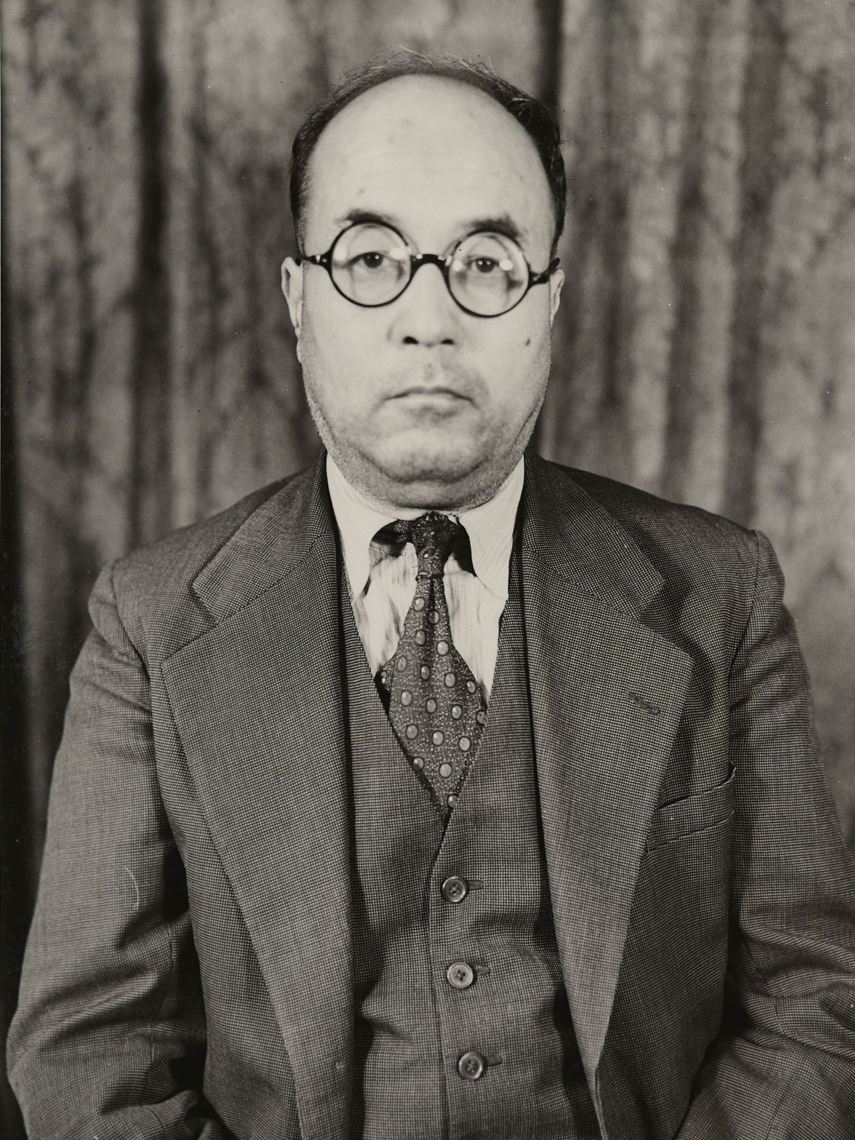 極東国際軍事裁判の公判に臨む星野直樹（1947年）